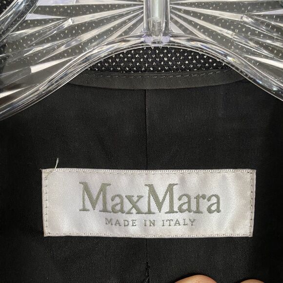 Max Mara Tweed Vest Sleeveless Jacket US 8 IT 42 Gray Wool Career Business - Picture 3 of 11